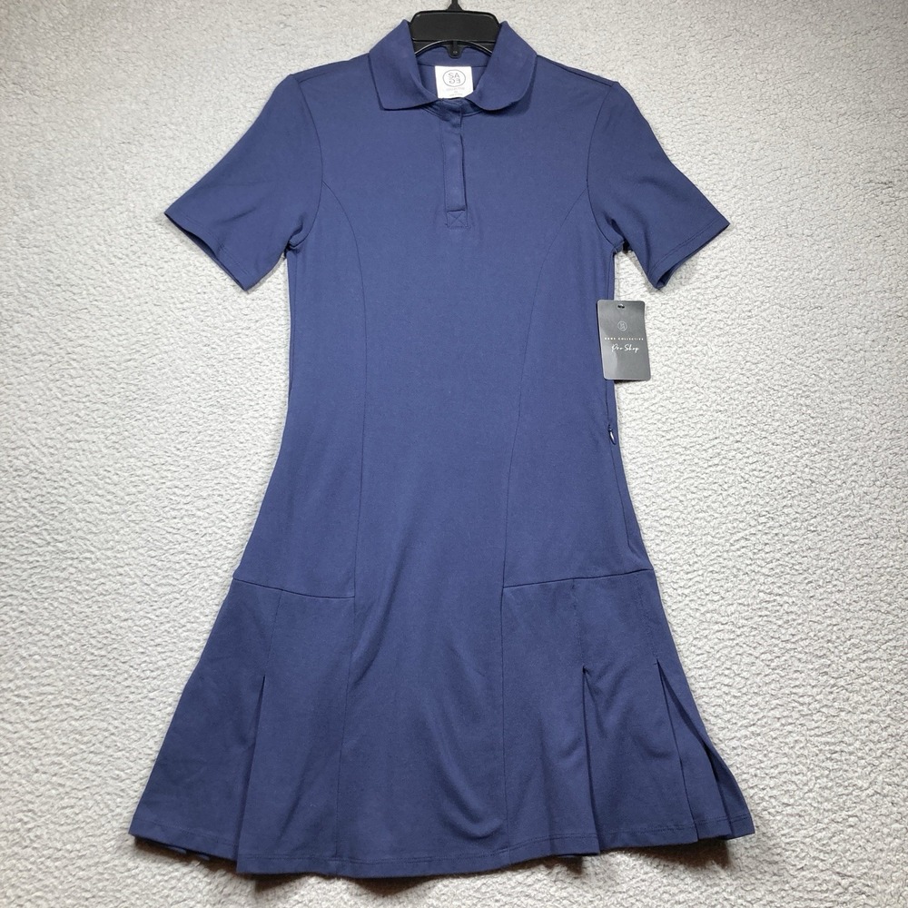 Sage Collective Pro Shop Dress Women's XS Navy‎ Blue Stretch  Tennis Golf Polo